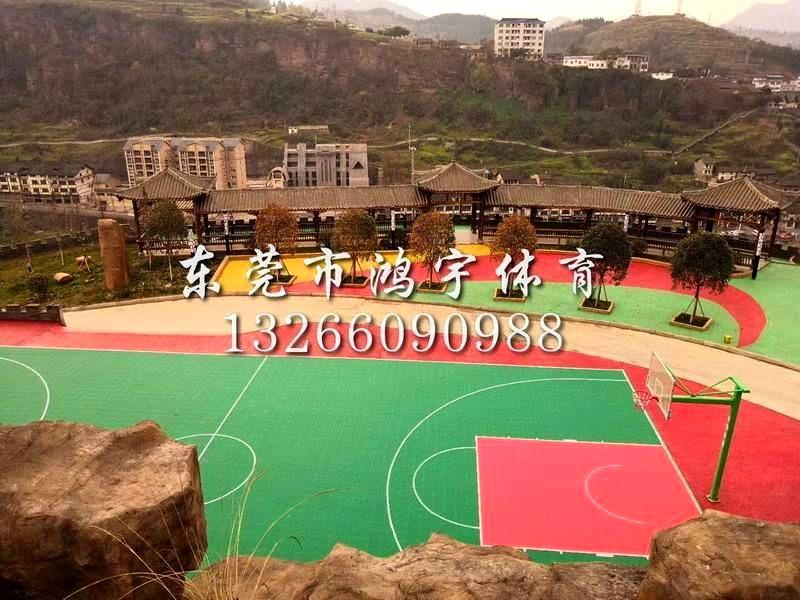 贵州晴隆县晴隆印象悬浮地板篮球场